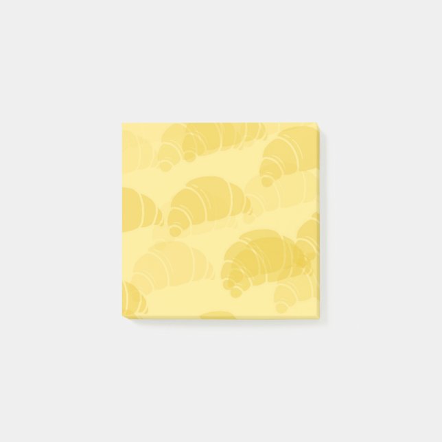 Croissant-Post-it-Notes Post-it Klebezettel (Vorderseite)