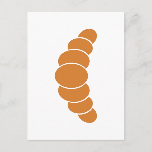 Croissant Postkarte (Vorderseite)