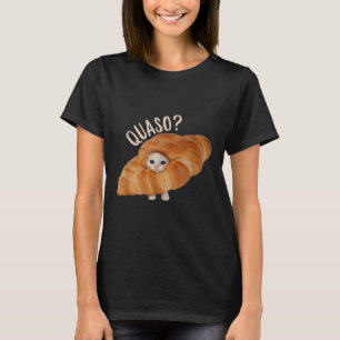 Croissant Quasocat Meme für Frauen Vintages Croiss T-Shirt