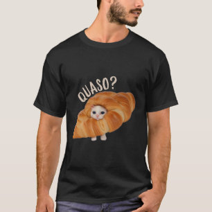 Croissant Quasocat Meme für Frauen Vintages Croiss T-Shirt