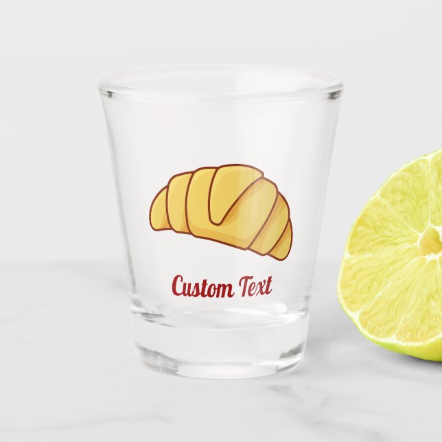 Croissant Schnapsglas (Vorderseite)