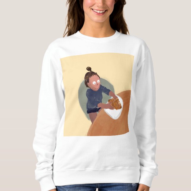 Croissant Time Sweatshirt (Vorderseite)