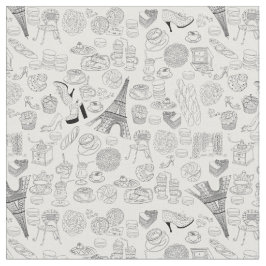 Croissants paris franz. Modedoodle Stoff