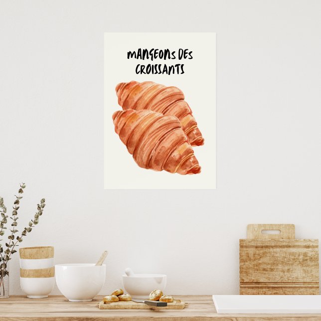 Croissants Poster (Küche)