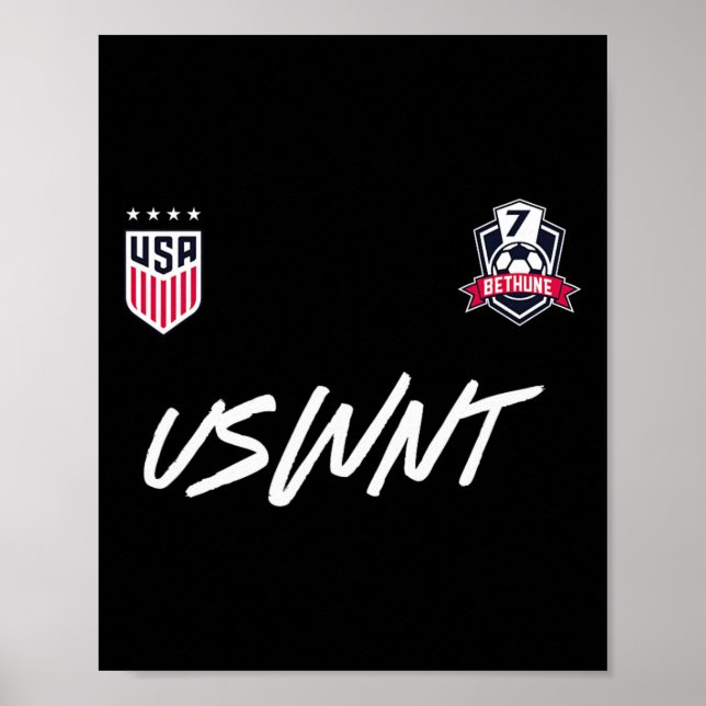 Croix Bethune 20 Navy Uswnt Offiziell Lizenziert  Poster (Vorne)