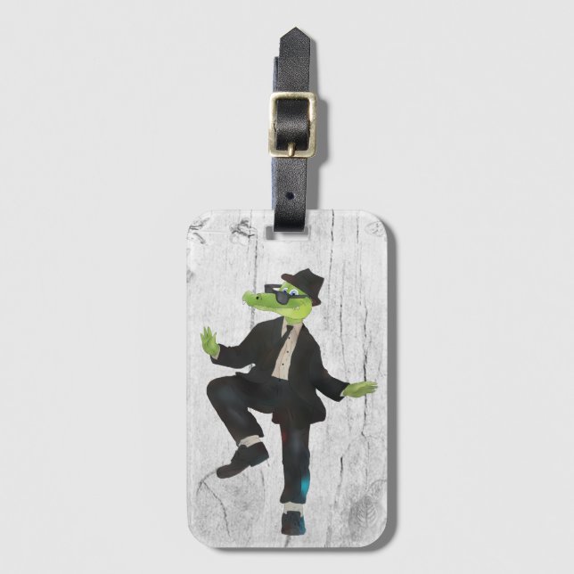 Croko Blues Brothers Gepäckanhänger (Vorderseite Vertikal)