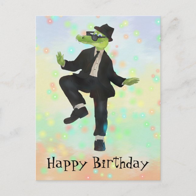 Croko Blues Brothers Postkarte (Vorderseite)