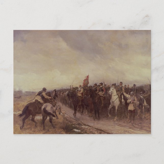 Cromwell in Dunbar, 1650 Postkarte (Vorderseite)
