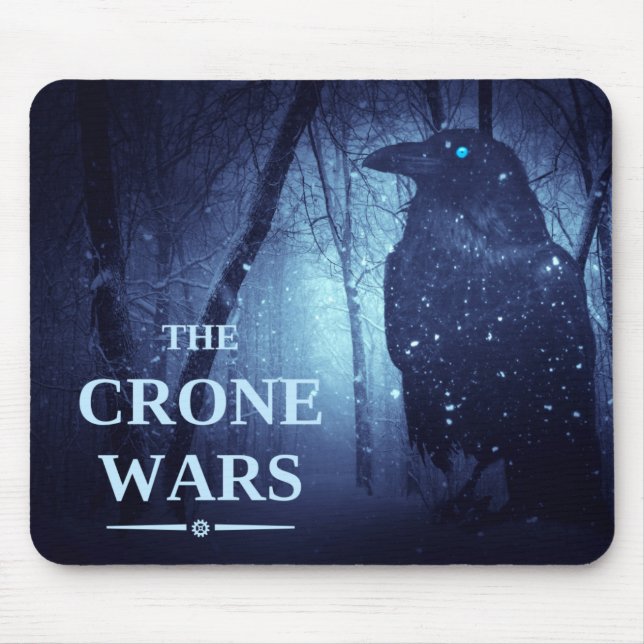 Crone Wars mousepad - sitting crow (Vorne)