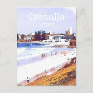 Cronulla Sydney Beach Vorort Reise Postkarte