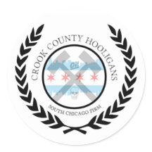 Crook Landkreis Hooligans Rundsticker