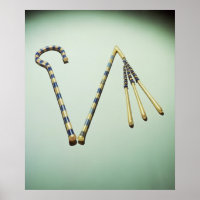 Crook und Flail, aus dem Grab von Tutankhamun