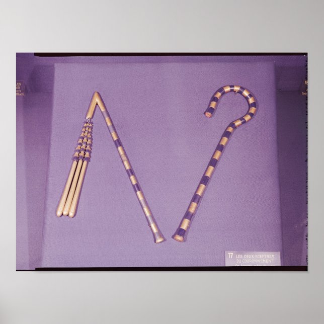 Crook und Flail, aus dem Grab von Tutankhamun Poster (Vorne)