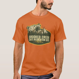 Crooked Creek Staat Recreation Site Alaska Camping T-Shirt