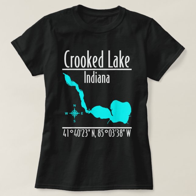 Crooked Lake - Indiana T-Shirt (Design vorne)