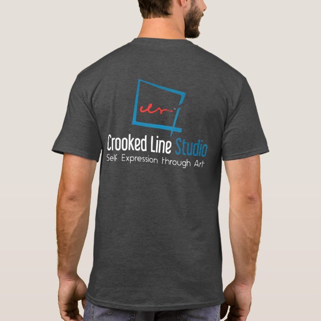 Crooked Line Studio-Shirts T-Shirt (Rückseite)