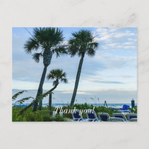 Crooked Palm Trees Vielen Dank Postkarte