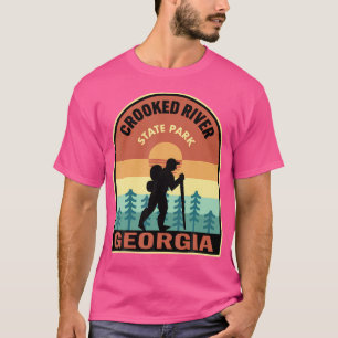 Crooked River Staat Park Georgia Retro Wandern T-Shirt