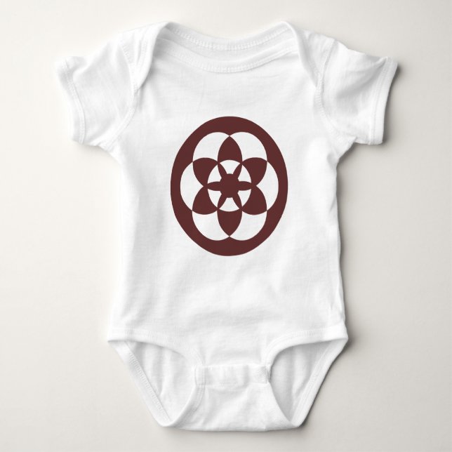 Crop Circle 01 Baby Strampler (Vorderseite)