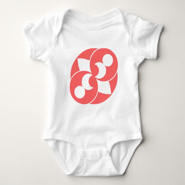 Crop Circle 03 Baby Strampler (Vorderseite)