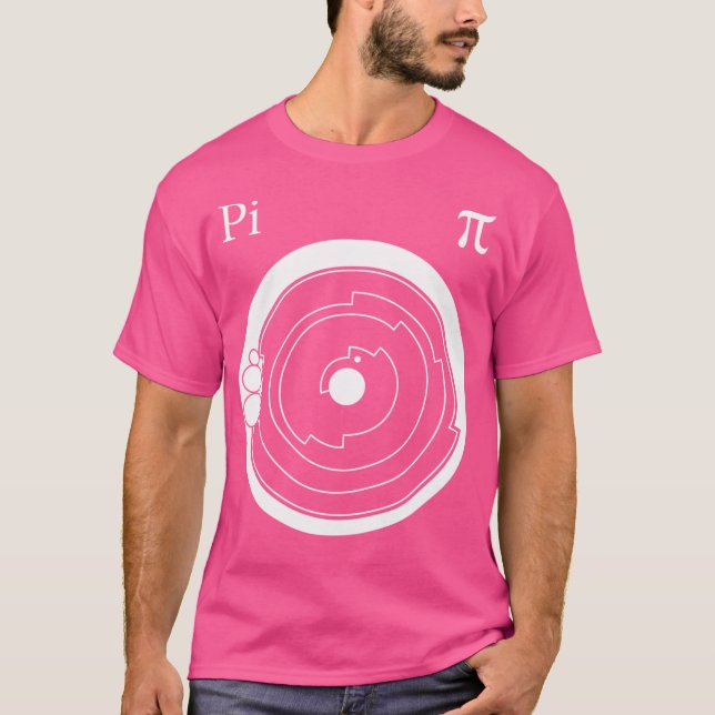 Crop Circle Art White - Pi T-Shirt (Vorderseite)