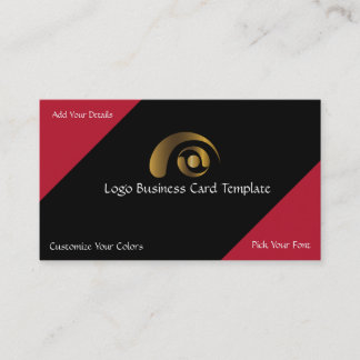 Crop Circle Designs - Simple Gold Logo Visitenkarte