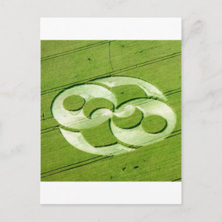 Crop Circle Julia Set Liddington Castle 1996 Postkarte