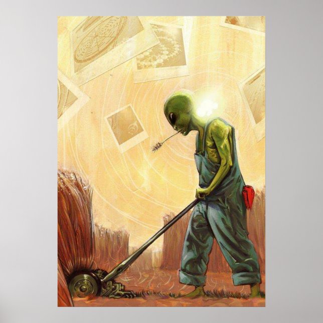 Crop Circle Maker Alien - Poster (Vorne)