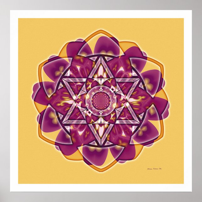 Crop Circle Mandala 4 Poster (Vorne)