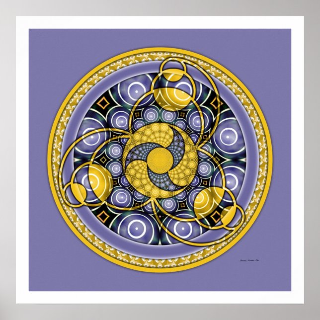 Crop Circle Mandala 5 Poster (Vorne)