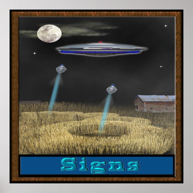 Crop Circle ufo Poster (Vorne)