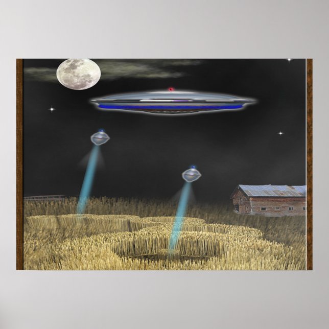 Crop Circle ufo Poster (Vorne)