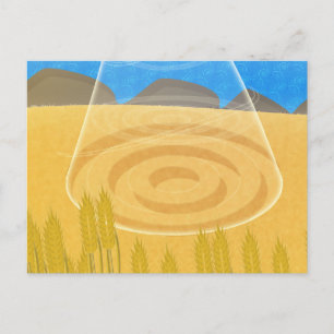 Crop Circles UFO Postkarte