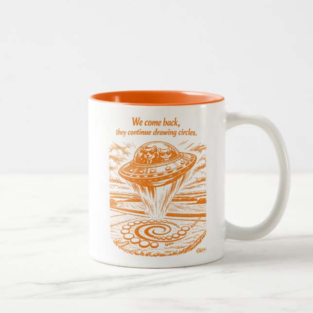 CROP CIRCLES ZWEIFARBIGE TASSE (Rechts)