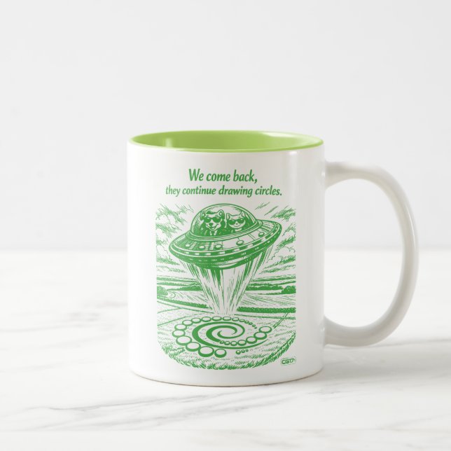 CROP CIRCLES ZWEIFARBIGE TASSE (Rechts)