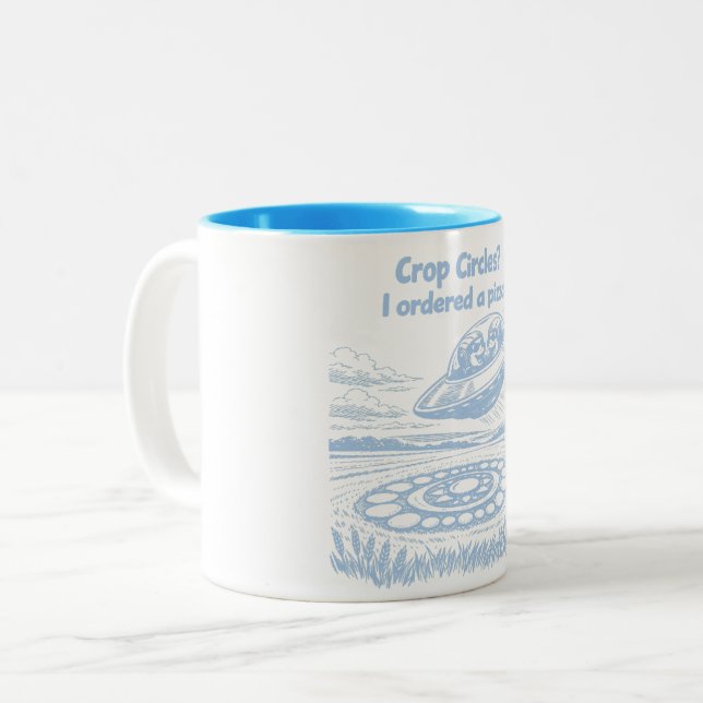 CROP CIRCLES ZWEIFARBIGE TASSE (Vorderseite Links)