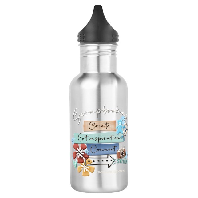 Crop & Connect 24 oz Wasserflasche Edelstahlflasche (Links)