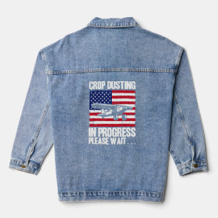 Crop Duster American Crop Dusta in Progress Plea Jeansjacke
