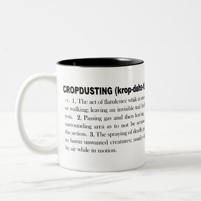 Cropdusting 1 zweifarbige tasse (Links)