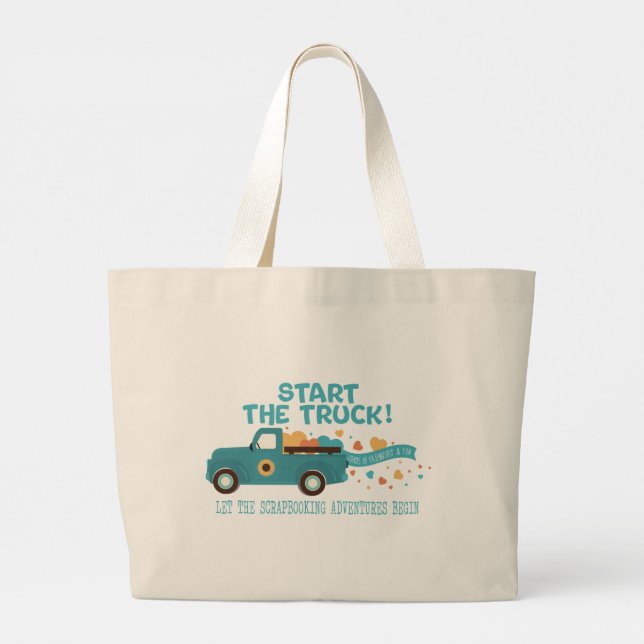 Croptoberfest 2024 Canvas Bag - Start the Truck! B Jumbo Stoffbeutel (Rückseite)