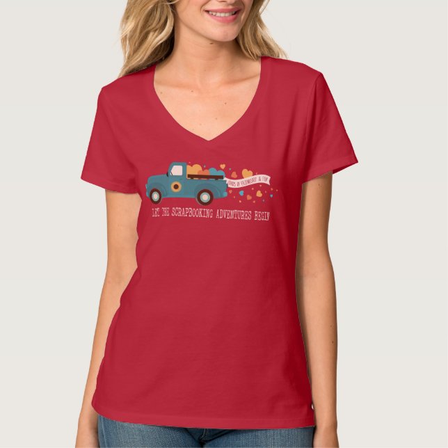 CROPTOBERFEST 2024 - Scrapbooking adventures T-Shi T-Shirt (Vorderseite)