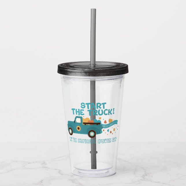 CROPTOBERFEST 2024 Tumbler - Starten Sie den LKW B Acryltrinkbecher (Vorderseite)