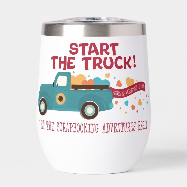 CROPTOBERFEST 2024 Wine Tumbler - Start the Truck (Vorderseite)