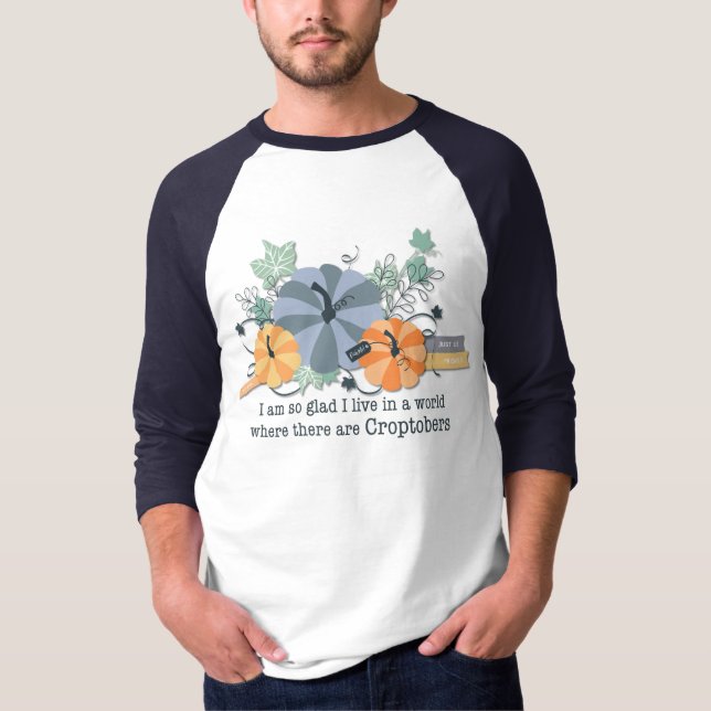 Croptoberfest 3/4 Raglan Sleeve Shirt Unisex (Vorderseite)