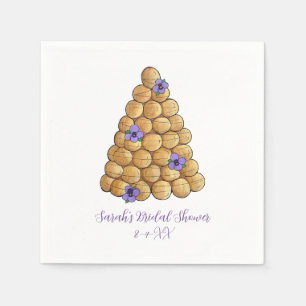 Croquembouche Choux Bun Cream Puffs Wedding Cake Serviette