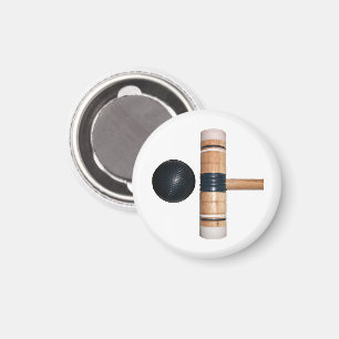 Croquet Ball und Mallet Magnet