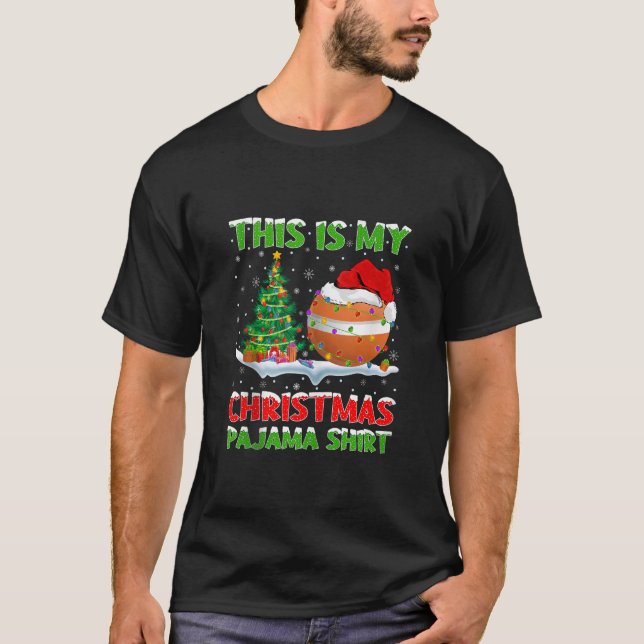 Croquet Ball Xmas Tree Lights This Is My Christmas T-Shirt (Vorderseite)