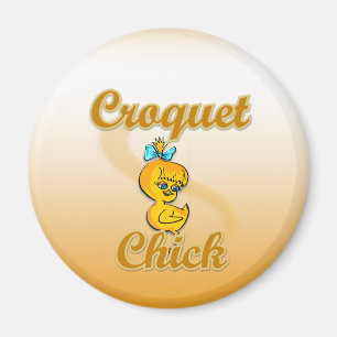 Croquet Chick Magnet