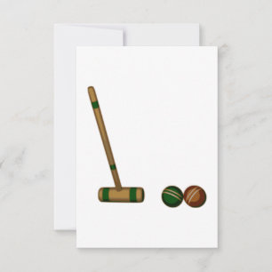 Croquet Mallet und Balls