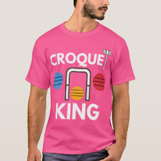 Croquet Player Wicket Club Rasen Sprichwort Funny T-Shirt